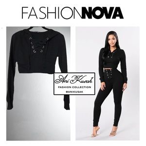 Fashion Nova Cropped Hoodie